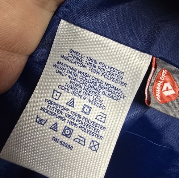 Lands End Women's Primaloft Packable Jacket Neptune Blue 2X - Picture 3 of 6